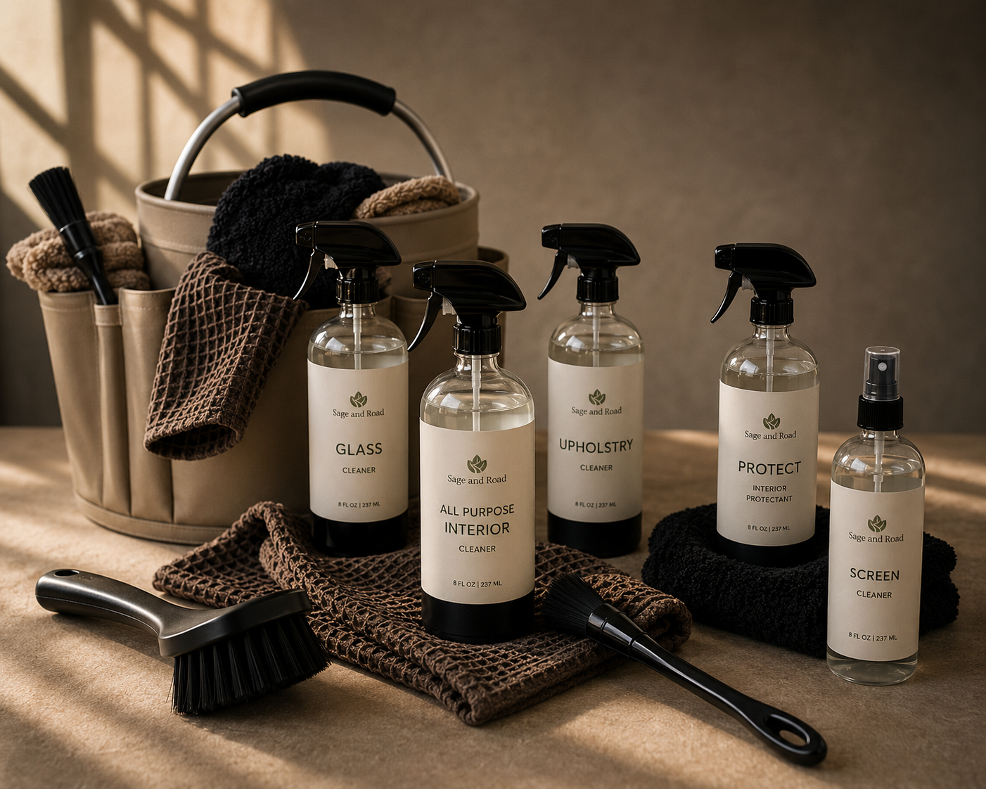 Sage and Road complete car cleaning kit